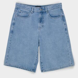 blue denim shorts