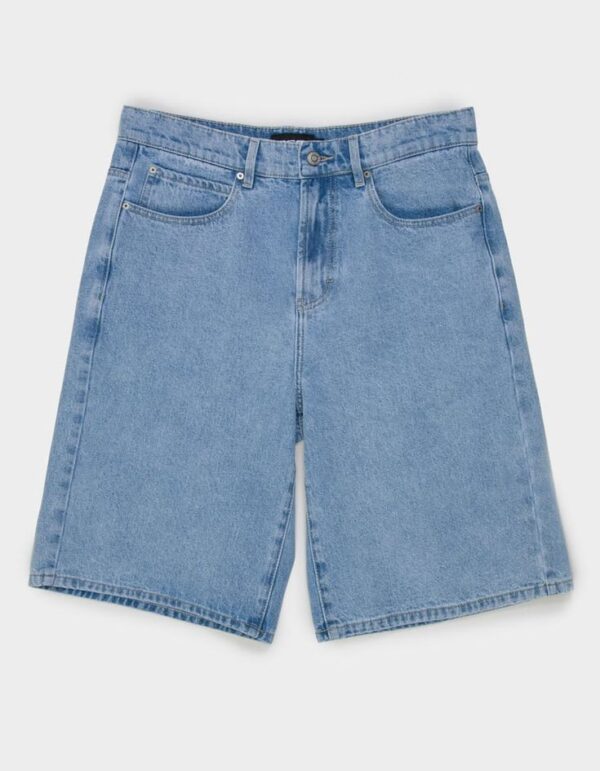 blue denim shorts